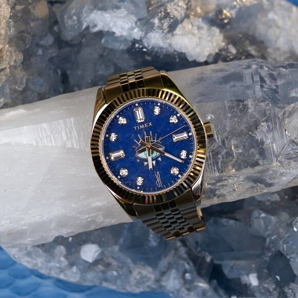 NIB JACQUIE AICHE LEGACY DAYDREAMER WATCH BLUE AVENTURINE - Picture 1 of 10